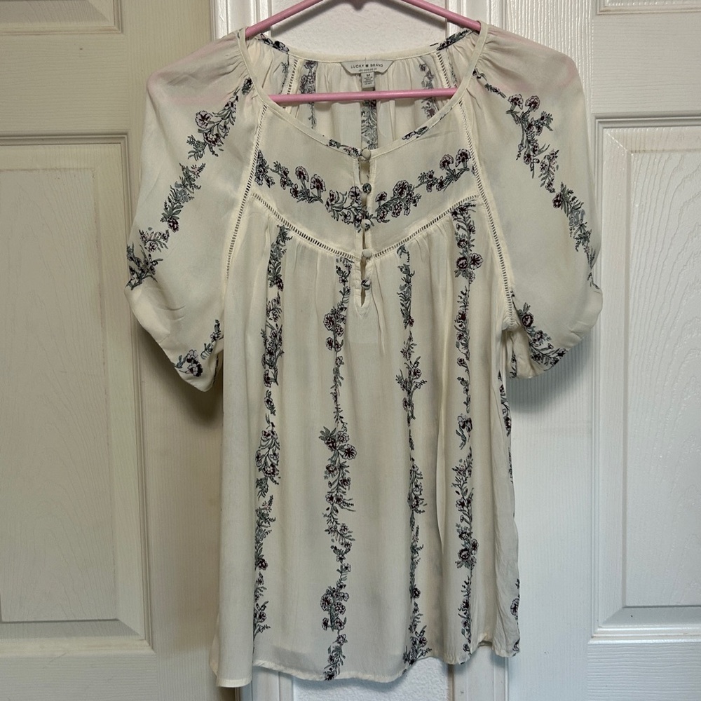 LUCKY BRAND TUNIC TOP size Medium